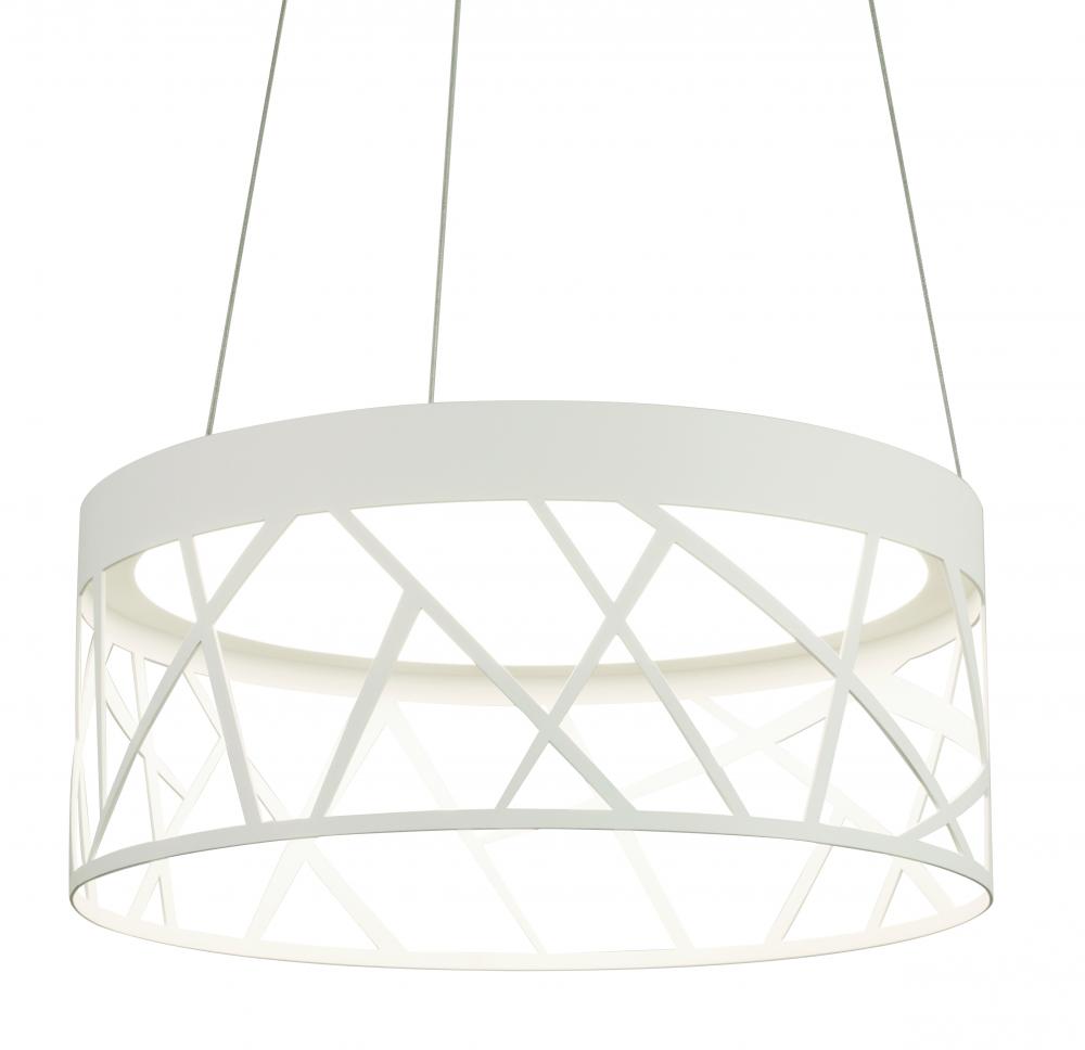 Boon Pendant - Black Finish - White Acrylic Shade