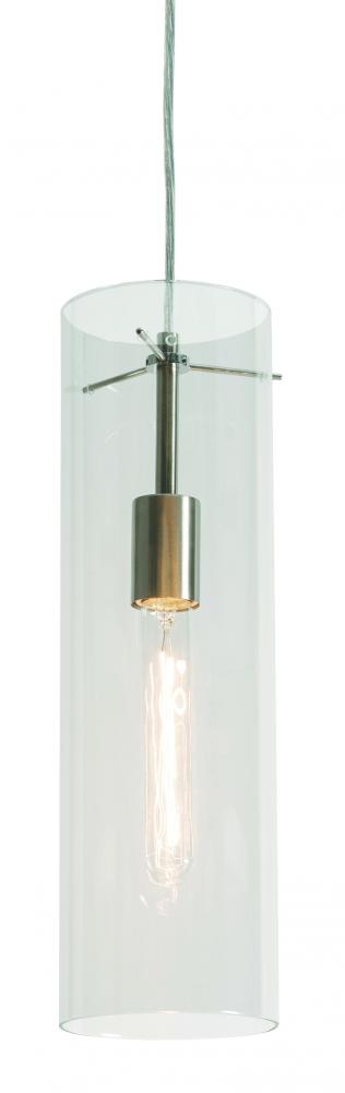 View Pendant - Satin Nickel - Clear