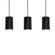 AFX Lighting, Inc. TYKP04MBBKLNR3 - Tyke 36'' 3 Light Linear Pendant - BK