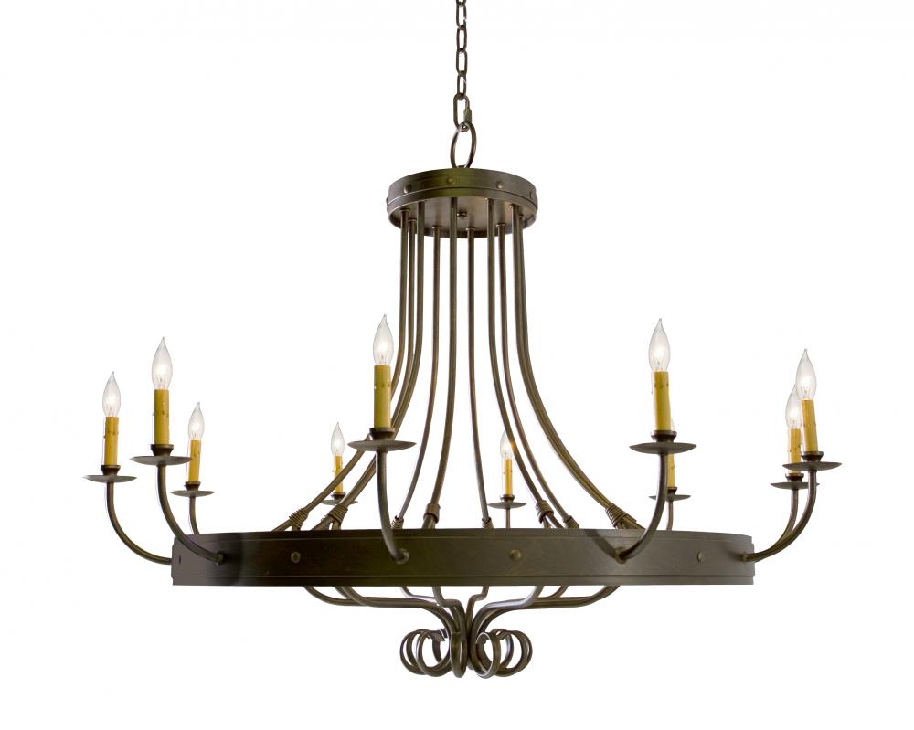 50" Wide Silvana 10 Light Chandelier