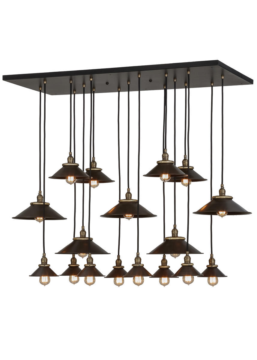 54"L Revival Chic 17 LT Cascading Pendant