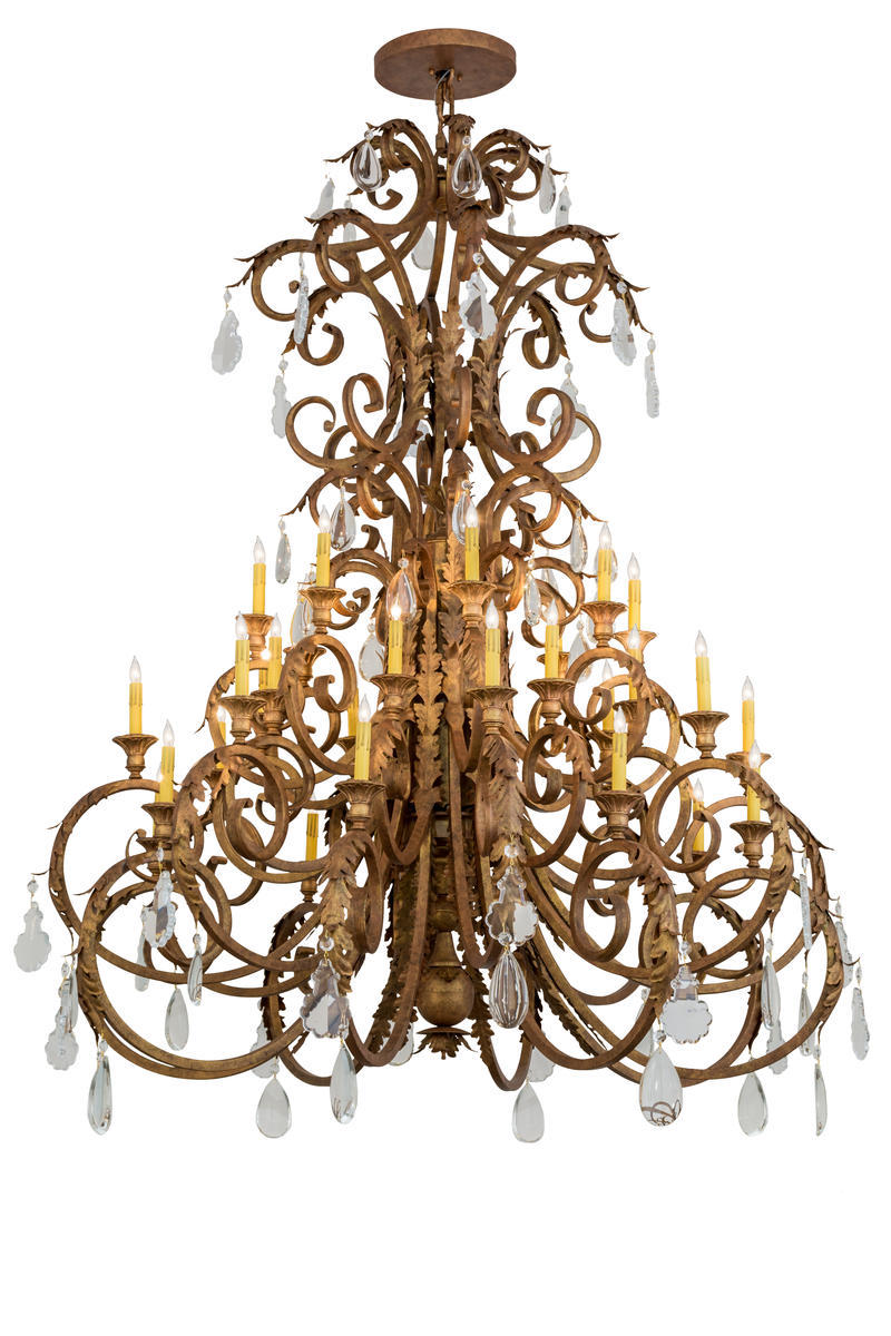 60"W Serratina 32 LT Chandelier