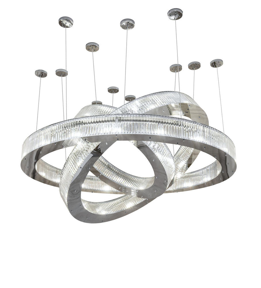 90" Wide Beckam 3 Ring Chandelier