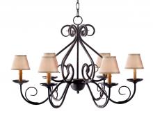 2nd Avenue Designs White 116413 - 36" Wide Jenna 6 Light Chandelier