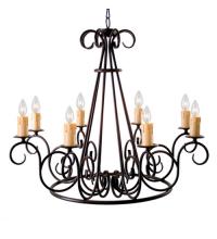 2nd Avenue Designs White 120307 - 42" Wide Marguerite 8 Light Chandelier