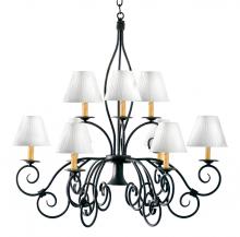 2nd Avenue Designs White 120350 - 26" Wide Grace 10 Light Two Tier Chandelier