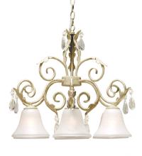 2nd Avenue Designs White 120982 - 24" Wide Cherise 6 Light Chandelier