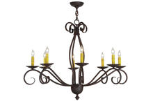 2nd Avenue Designs White 151019 - 36"W Sienna 8 LT Chandelier