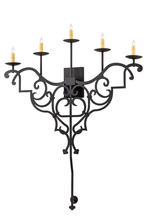 2nd Avenue Designs White 189167 - 36"W Fleur De Lys Wall Sconce