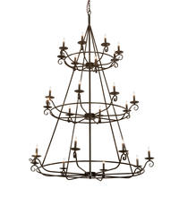 2nd Avenue Designs White 214036 - 60" Wide Estrella 24 Light Three Tier Chandelier