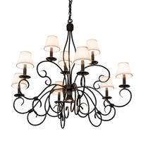 2nd Avenue Designs White 224138 - 40" Wide Grace 10 Light Two Tier Chandelier