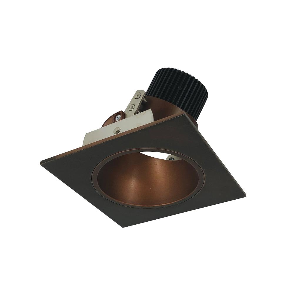 4" Iolite LED Square Adjustable Reflector with Round Aperture, 1000lm / 14W, 3500K, Bronze