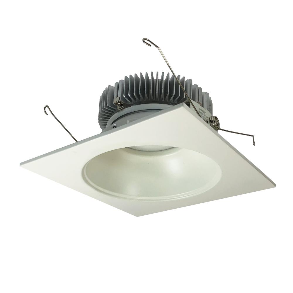 6" Cobalt Dedicated High Lumen Square/Round, 1500lm, 4000K, Matte Powder White Reflector / Matte