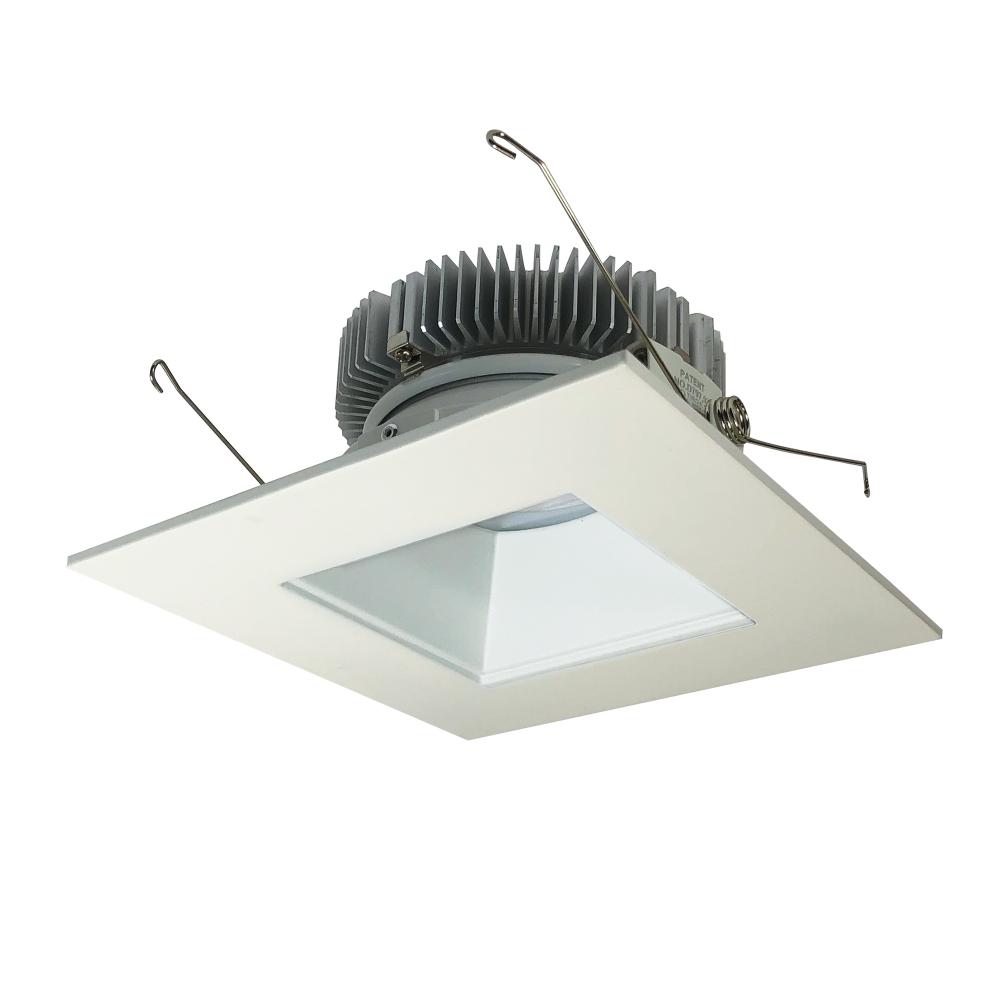 6" Cobalt Dedicated High Lumen Square/Square, 1500lm, 3500K, Matte Powder White Reflector /