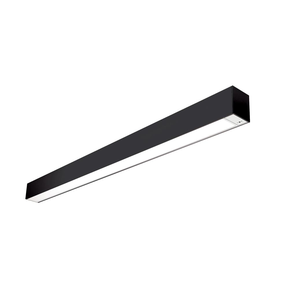 4' L-Line LED Indirect/Direct Linear, 6152lm / Selectable CCT, Black Finish, with Motion Sensor