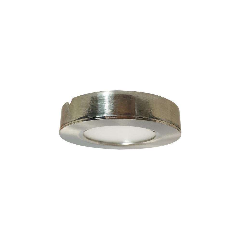 24V Josh LED Puck Light, 300lm / 2700K, Brushed Nickel Finish