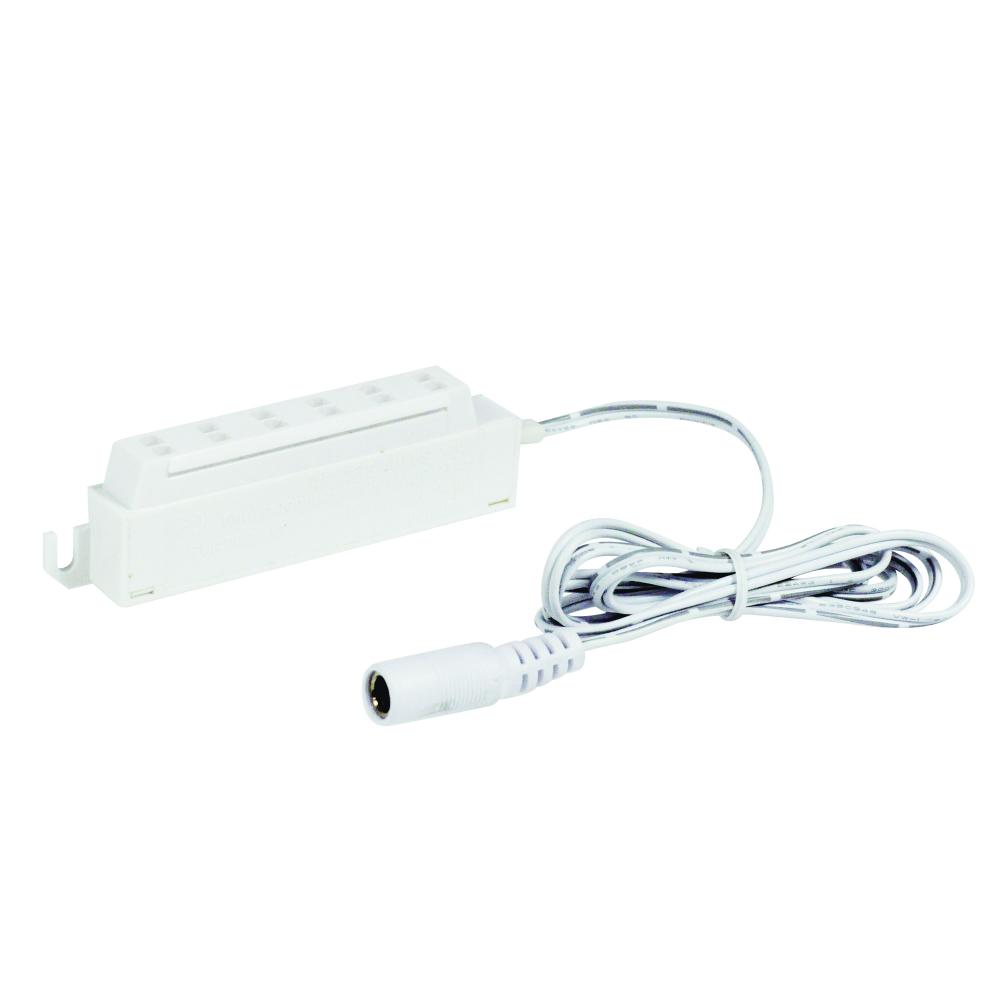 24" 6-Port Power Line Interconnect for Josh Puck, White Finish