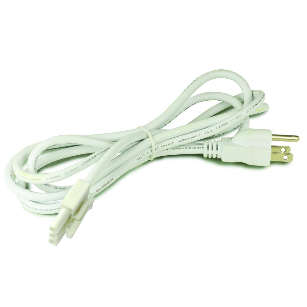 72" LEDUR Cord & Plug, White