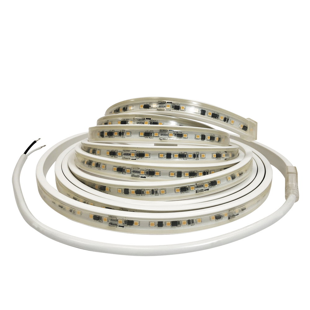 Custom Cut 50-ft, 8-in 120V Continuous LED Tape Light, 330lm / 3.6W per foot, 3000K, w/ Mounting