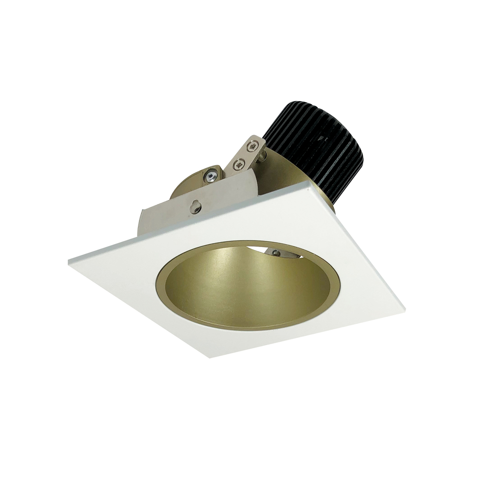 4" Iolite Square/Round Deep Cone Reflector Adjustable Trim, 800lm, 4000K, Champagne Haze/MPW