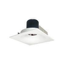 Nora NIO-4SNB30QMPW - 4" Iolite LED Square Bullnose, 10-Degree Optic, 800lm / 12W, 3000K, Matte Powder White Finish