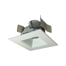 Nora NLCBC2-55640MPW/10 - 5" Cobalt Click LED Retrofit, Square Reflector, 1000lm / 12W, 4000K, Matte Powder White