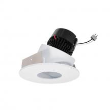 Nora NPRLV-4RPHA30XWW - 4" Pearl Low Voltage LED Round Adjustable Pinhole Retrofit, 950lm / 11W, 3000K, White Pinhole /