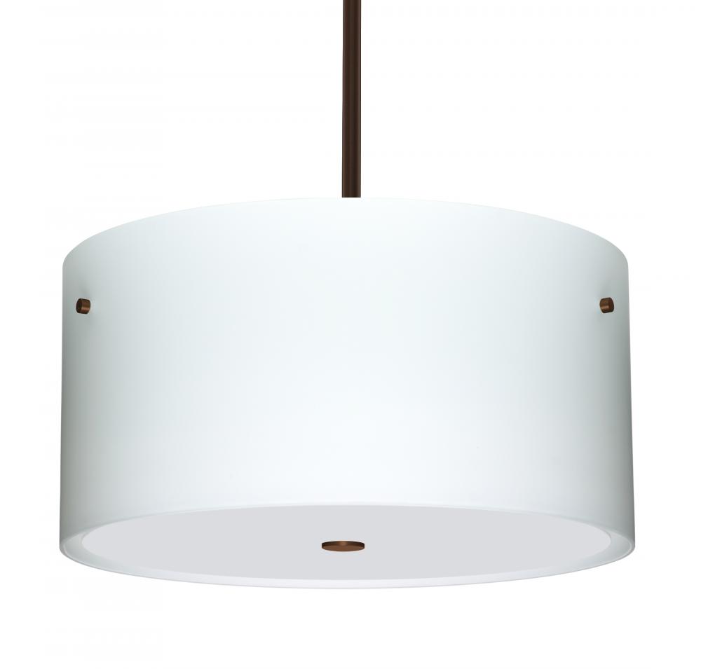 Besa Tamburo 16 Pendant Opal Matte Bronze 3x11W LED