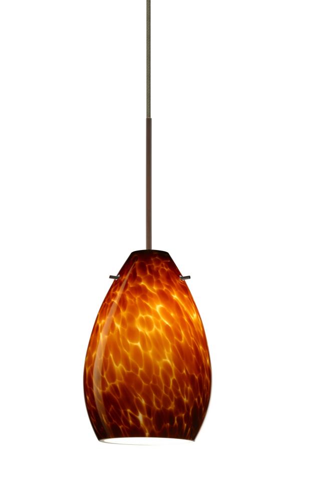 Besa Pendant Pera 6 Bronze Amber Cloud 1x5W LED