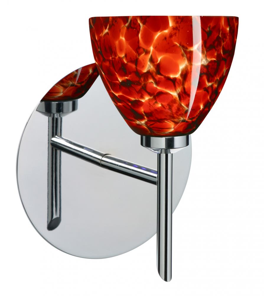 Besa Divi Wall 1SW Garnet Chrome 1x40W G9