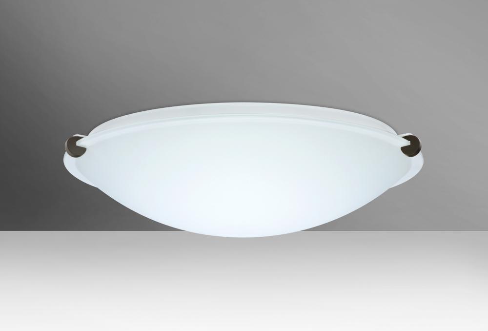 Besa Ceiling Trio 16 Bronze White 2x11W LED