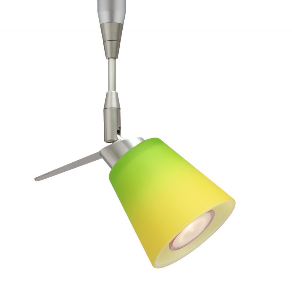 Besa Spotlight Canto 3 Satin Nickel Bicolor Green/Yellow 1x3W LED