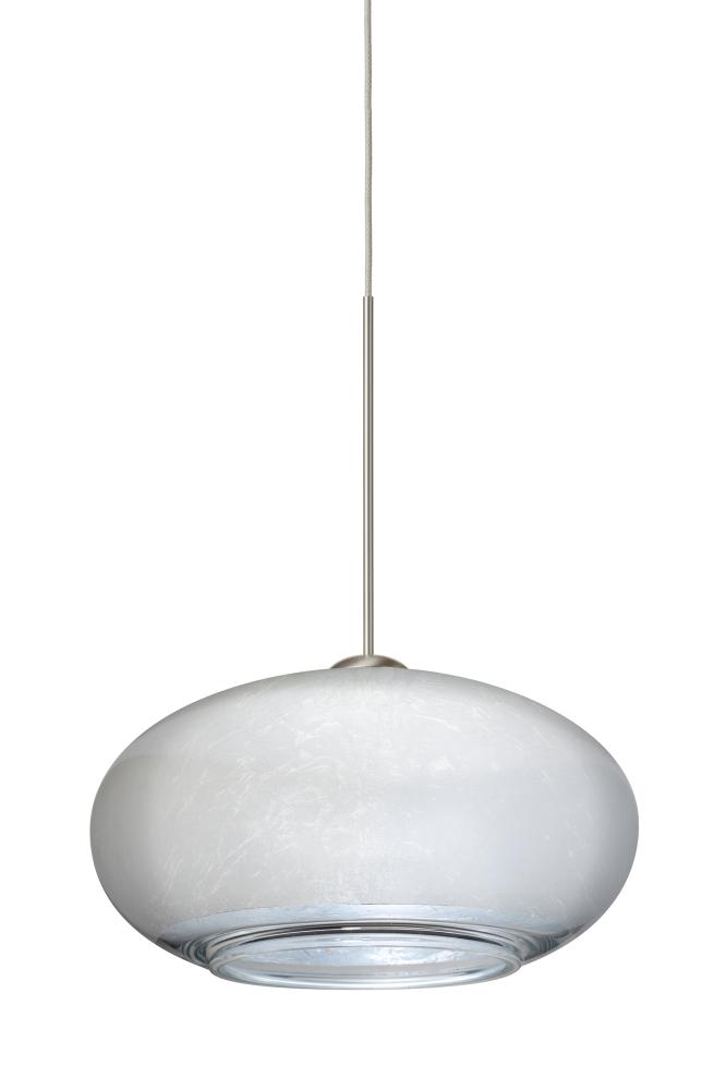 Besa Pendant Brio 7 Satin Nickel Silver Foil 1x35W Halogen