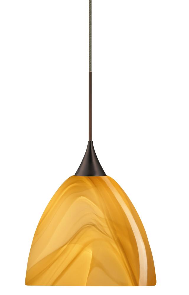 Besa Pendant Sasha Bronze Honey 1x50W GY6.35