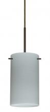 Besa Lighting 1BT-4404KR-MED-BR - Besa Stilo 7 Pendant Bronze Chalk 1x40W B10 Med