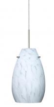 Besa Lighting 1JC-412619-LED-SN - Besa Pera 9 LED Pendant Carrera Satin Nickel 1x9W LED