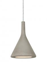 Besa Lighting 1JT-GALATN-LED-SN - Besa Gala Pendant, Tan, Satin Nickel Finish, 1x9W LED