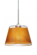 Besa Lighting 1JT-PIC9GD-SN - Besa Pendant Pica 9 Satin Nickel Gold Sand 1x75W Medium Base