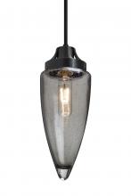 Besa Lighting 1JT-SULUSM-BK - Besa, Sulu Cord Pendant, Smoke Bubble, Black Finish, 1x60W Medium Base