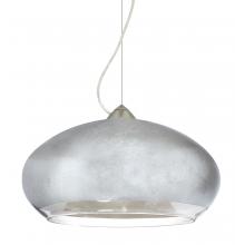 Besa Lighting 1KX-4345SF-LED-SN - Besa Brio 14 Cable Pendant Satin Nickel Silver Foil 1x9W LED