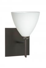 Besa Lighting 1SW-177907-BR-SQ - Besa Wall With SQ Canopy Mia Bronze Opal Matte 1x40W G9