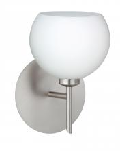 Besa Lighting 1SW-565807-SN - Besa Wall Palla 5 Satin Nickel Opal Matte 1x40W G9