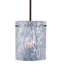 Besa Lighting 1TT-400600-BR - Besa Stem Pendant Tamburo 8 Bronze Clear Stone 1x100W Medium Base