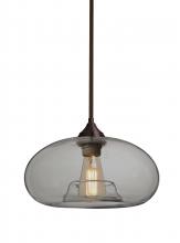 Besa Lighting 1TT-BANASM-EDIL-BR - Besa Stem Pendant Bana Bronze Smoke 1x4W LED Filament