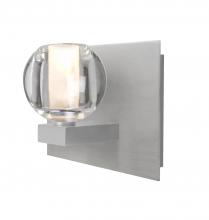 Besa Lighting 1WF-BOCACL-LED-SN - Besa, Boca Vanity, Clear, Satin Nickel Finish, 1x5W LED