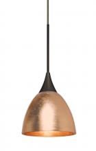 Besa Lighting 1XC-1758CF-BR - Besa Divi Pendant, Copper Foil, Bronze, 1x50W Halogen