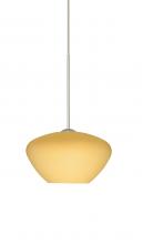 Besa Lighting 1XC-5410VM-LED-SN - Besa Pendant Peri Satin Nickel Vanilla Matte 1x5W LED