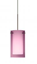 Besa Lighting 1XC-A44007-BR - Besa Pendant Pahu 4 Bronze Transparent Amethyst/Opal 1x35W Halogen