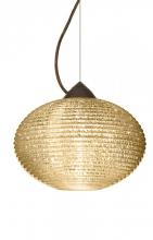 Besa Lighting 1KX-4913GD-BR - Besa Pape 12 Pendant 1Kx Gold Glitter Bronze 1x75W Medium Base