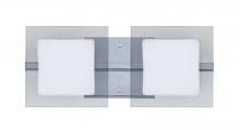 Besa Lighting 2WS-773539-CR - Besa Wall Alex Chrome Opal/Clear 2x50W G9